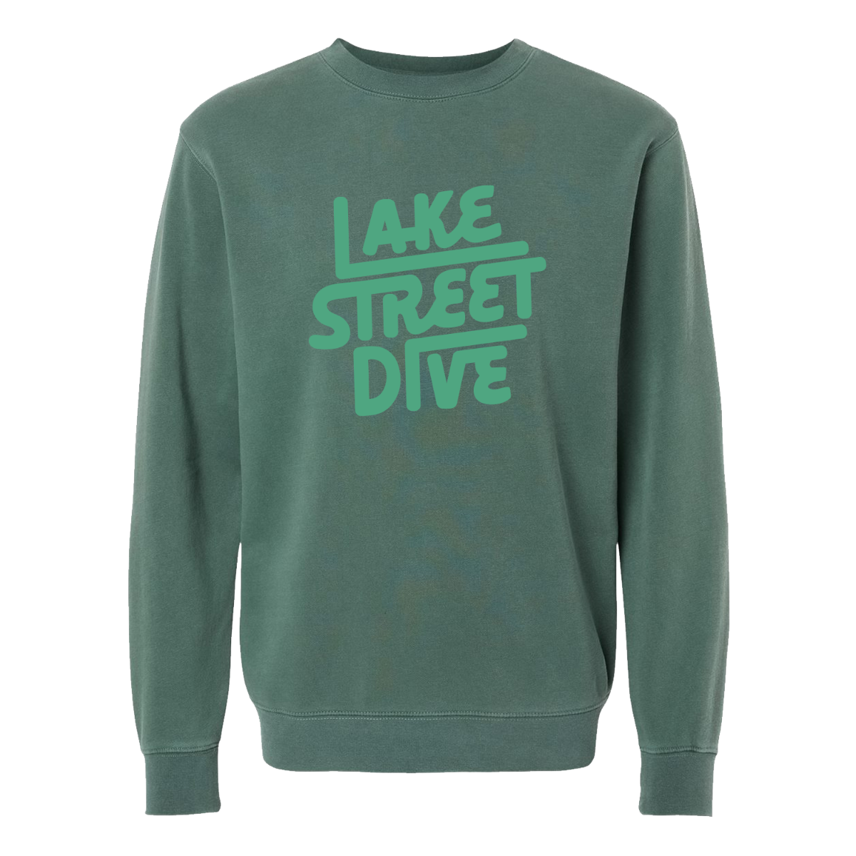 Green Logo Crewneck Sweat Shirt