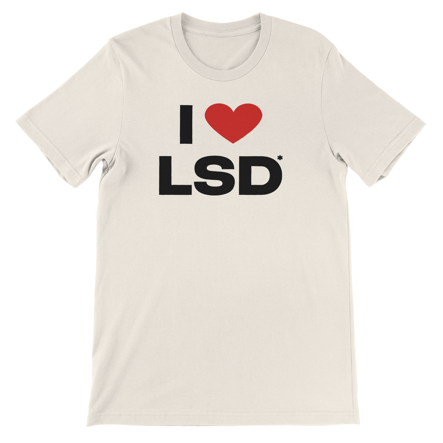 Natural I Heart LSD Tee