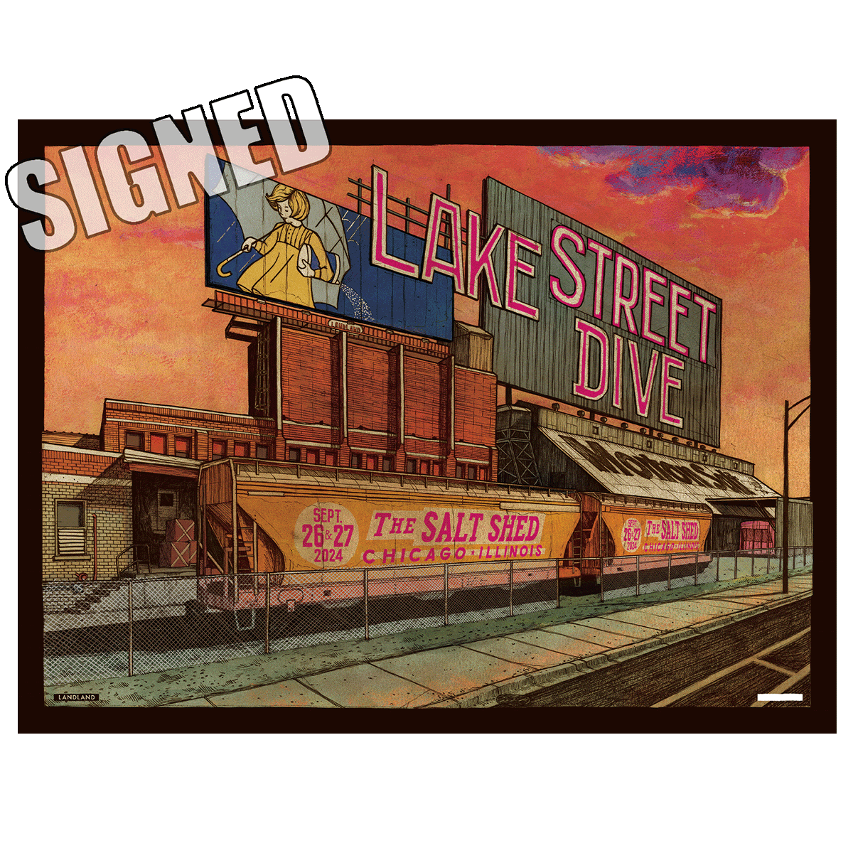 9.26 & 9.27.2024 Salt Shed Show Poster- Signed