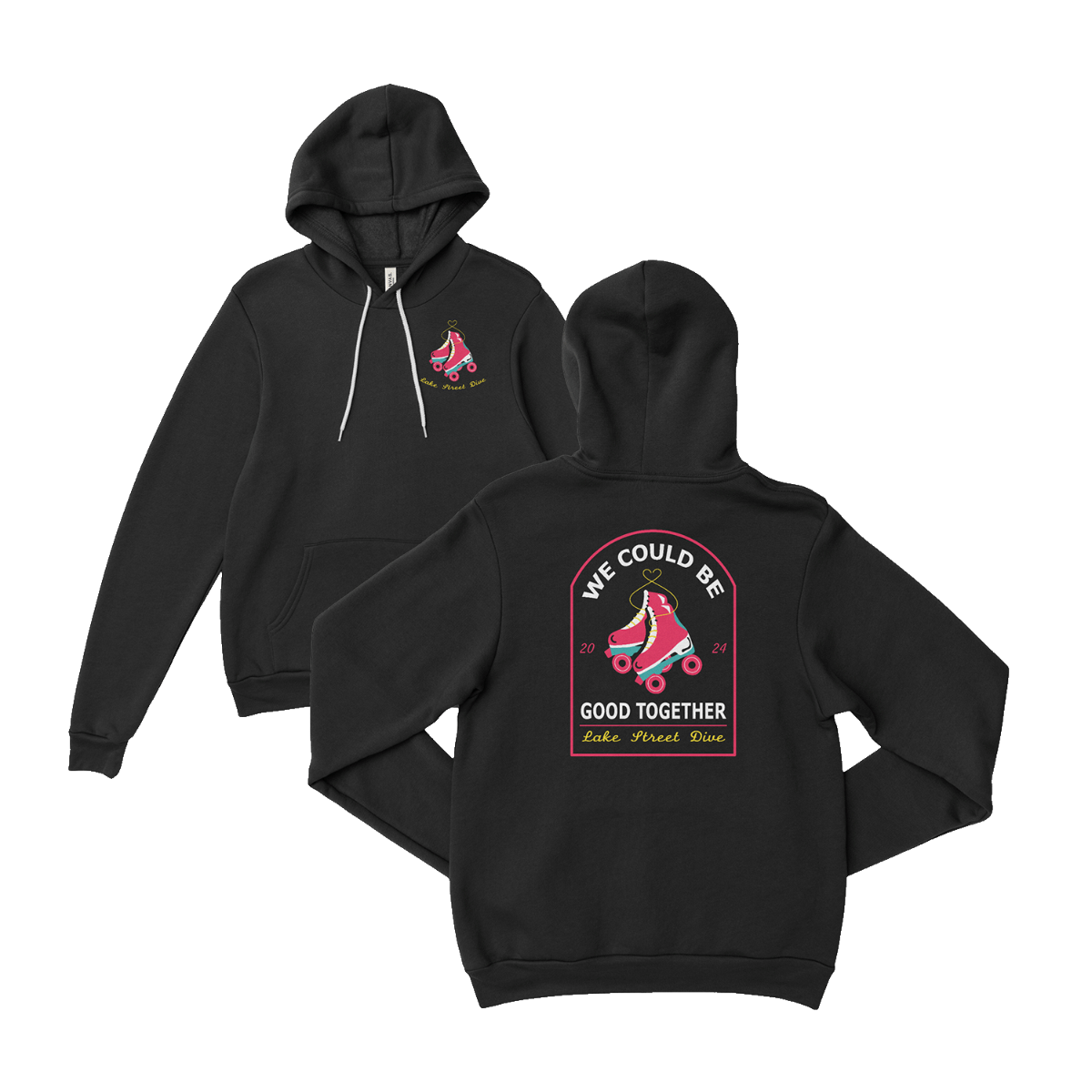 Black Roller Skate Hoodie 2024