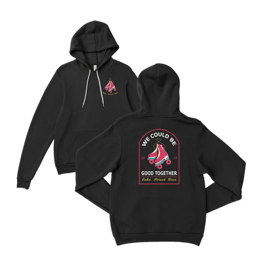 Black Roller Skate Hoodie 2024