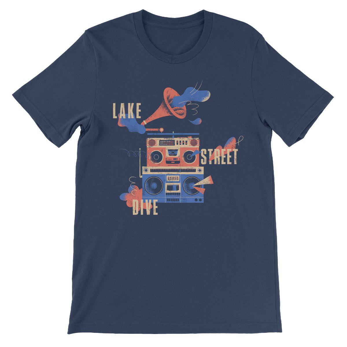 Navy Boombox Tee