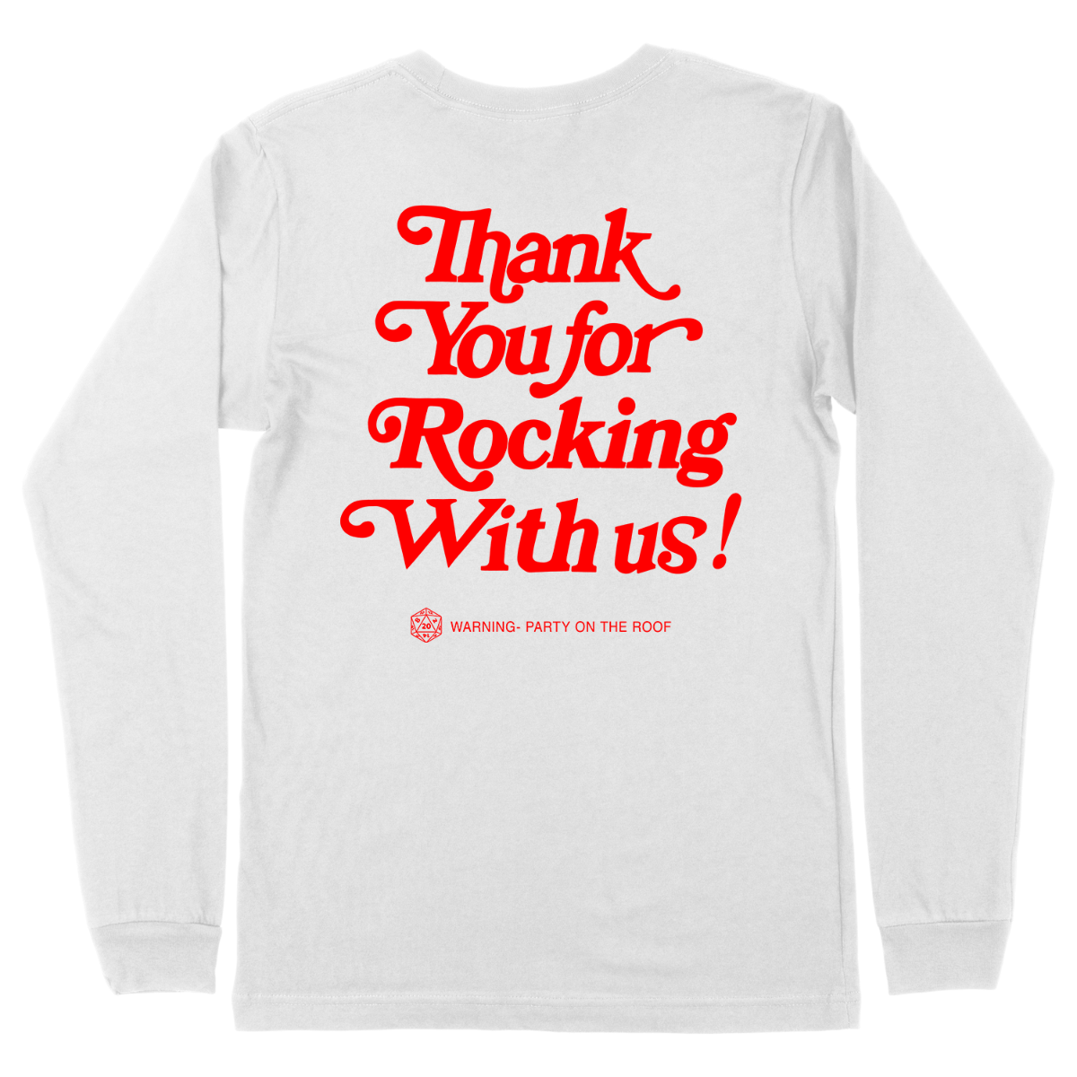 White Repeating Logo Long Sleeve