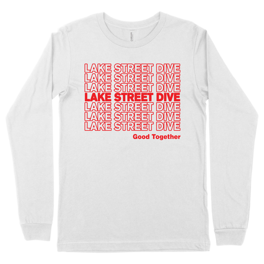 White Repeating Logo Long Sleeve